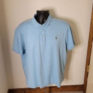 𝅺Polo Ralph Lauren Blue Casual Cotton Shirt - Size (L) - Excellent Condition
